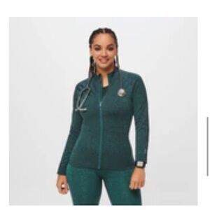 Figs Caribbean blue seamless jacket for